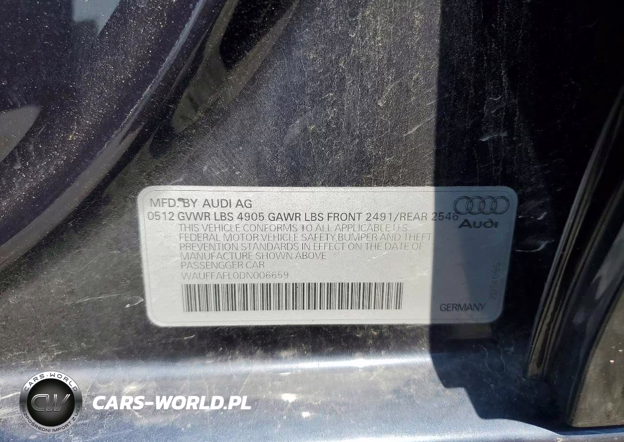 2013 Audi A4 Premium Plus VIN:WAUFFAFL0DN006659 - 12