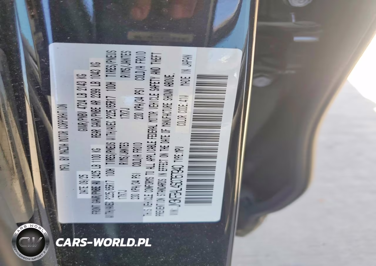 2025 Mazda Cx-5 VIN:JM3KFBAL4S0767940 - 12