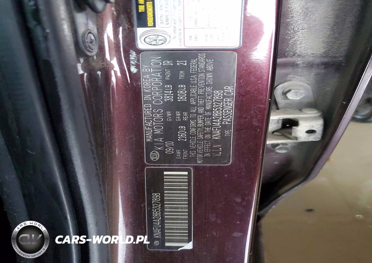 2011 Kia Forte Ex VIN:KNAFU4A28B5327898 - 12