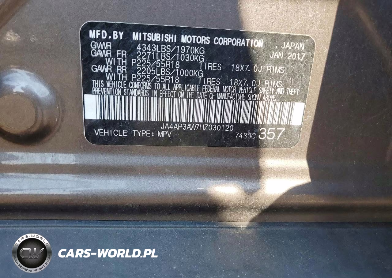 2017 Mitsubishi Outlander Sport VIN:JA4AP3AW7HZ030120 - 13
