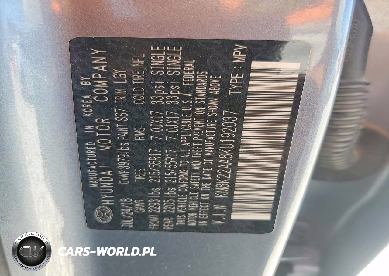 2019 Hyundai Kona Sel VIN:KM8K22AA8KU192037 - 13