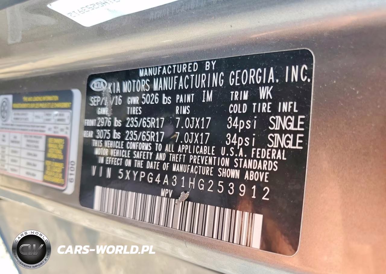 2017 Kia Sorento Lx VIN:5XYPG4A31HG253912 - 13