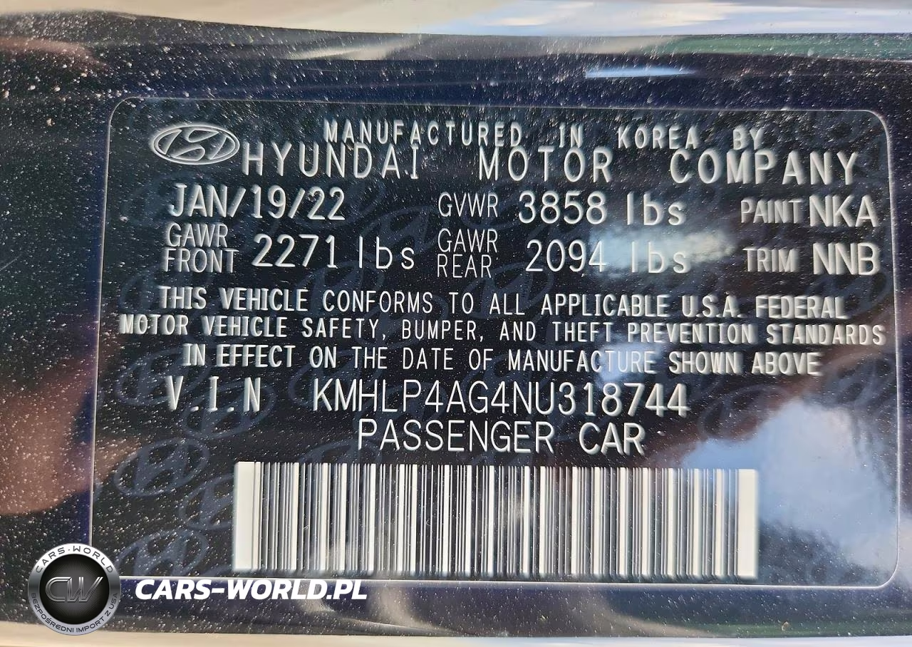 2022 Hyundai Elantra Limited VIN:KMHLP4AG4NU318744 - 14