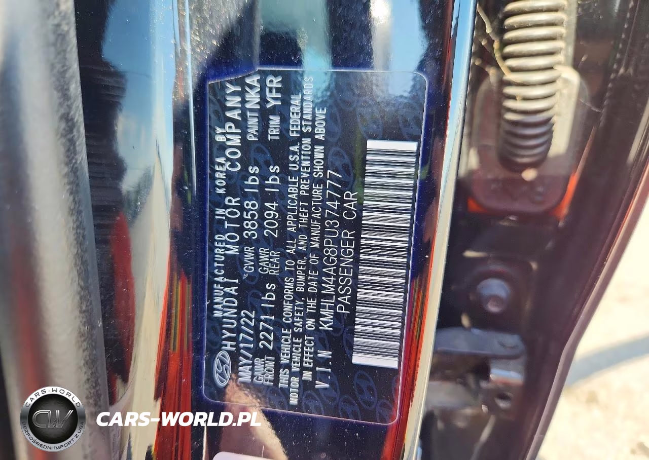 2023 Hyundai Elantra Sel VIN:KMHLM4AG8PU374777 - 13