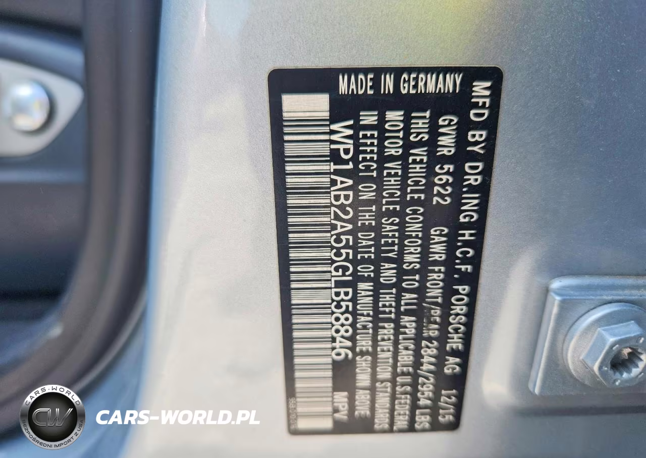 2016 Porsche Macan S VIN:WP1AB2A55GLB58846 - 12