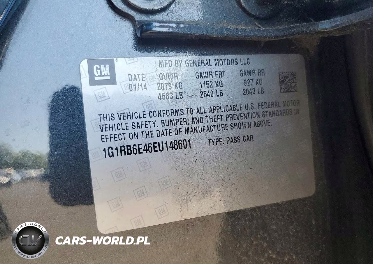 2014 Chevrolet Volt VIN:1G1RB6E46EU148601 - 13