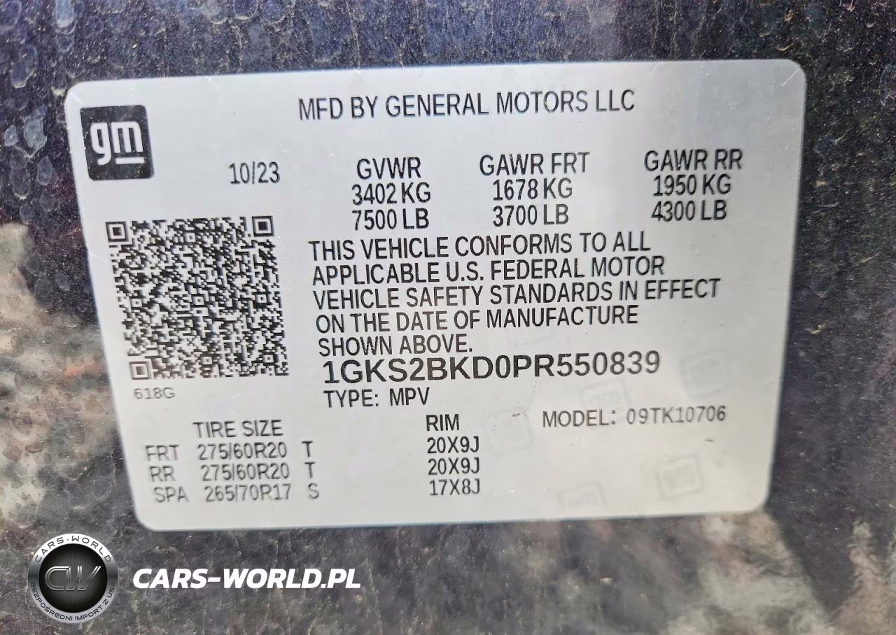 2023 GMC Yukon Slt VIN:1GKS2BKD0PR550839 - 13