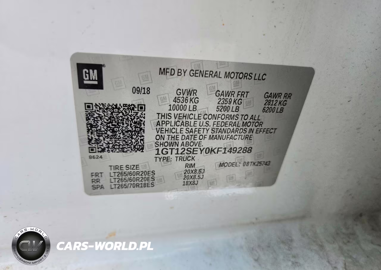 2019 GMC Sierra K2500 Denali VIN:1GT12SEY0KF149288 - 12