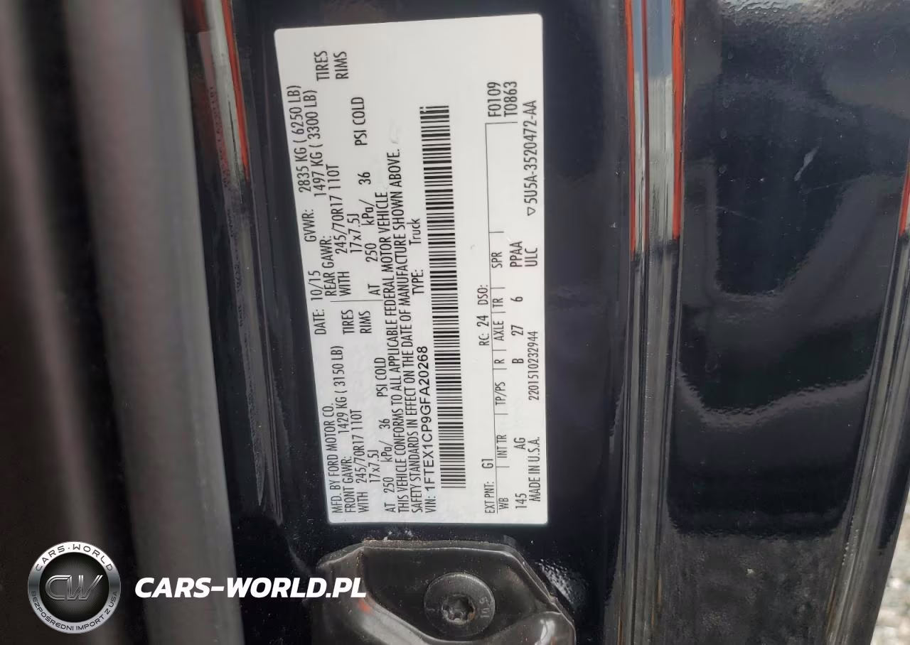 2016 Ford F150 Super Cab VIN:1FTEX1CP9GFA20268 - 12