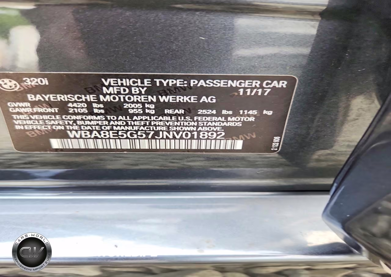 2018 BMW 320 Xi VIN:WBA8E5G57JNV01892 - 12