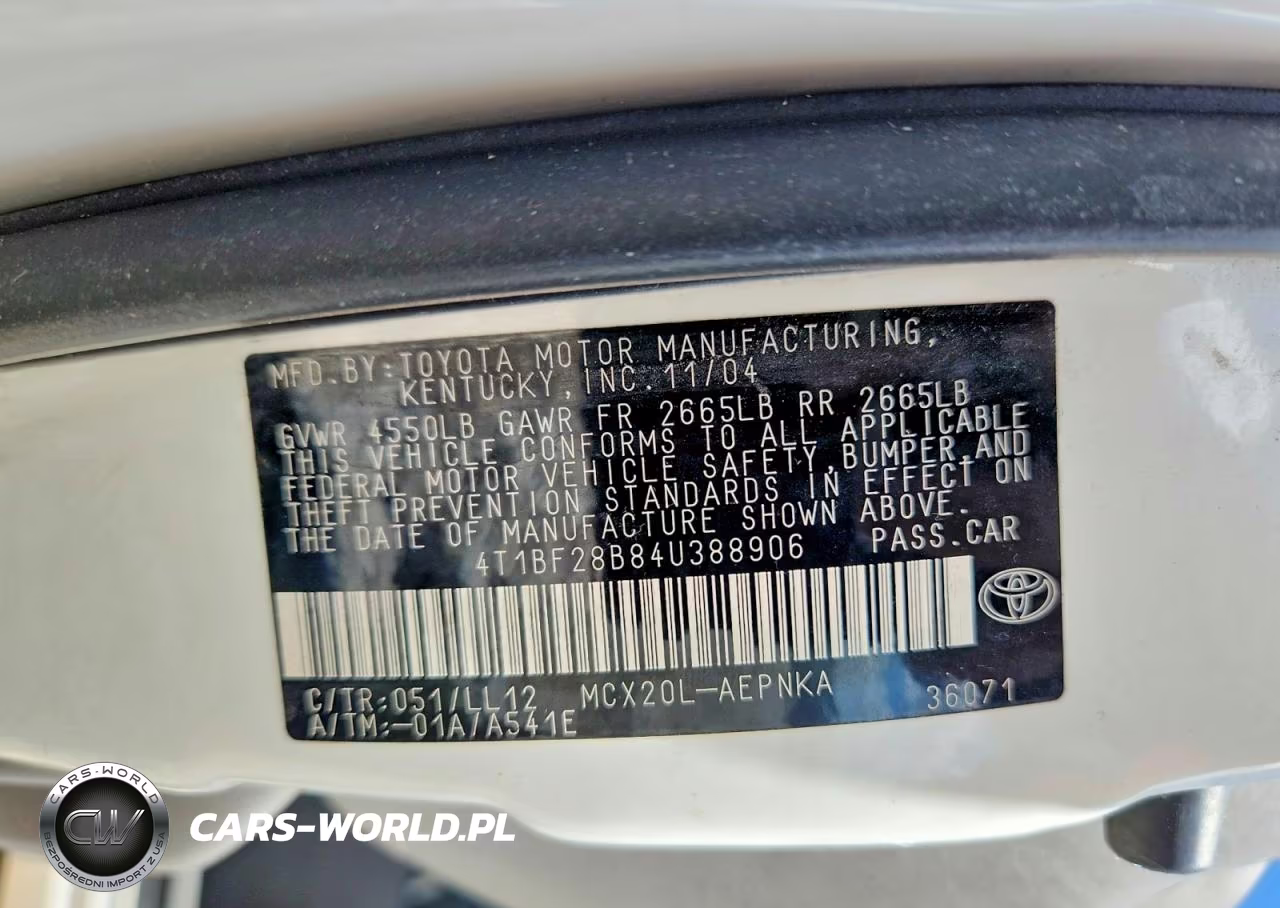 2004 Toyota Avalon Xl VIN:4T1BF28B84U388906 - 13