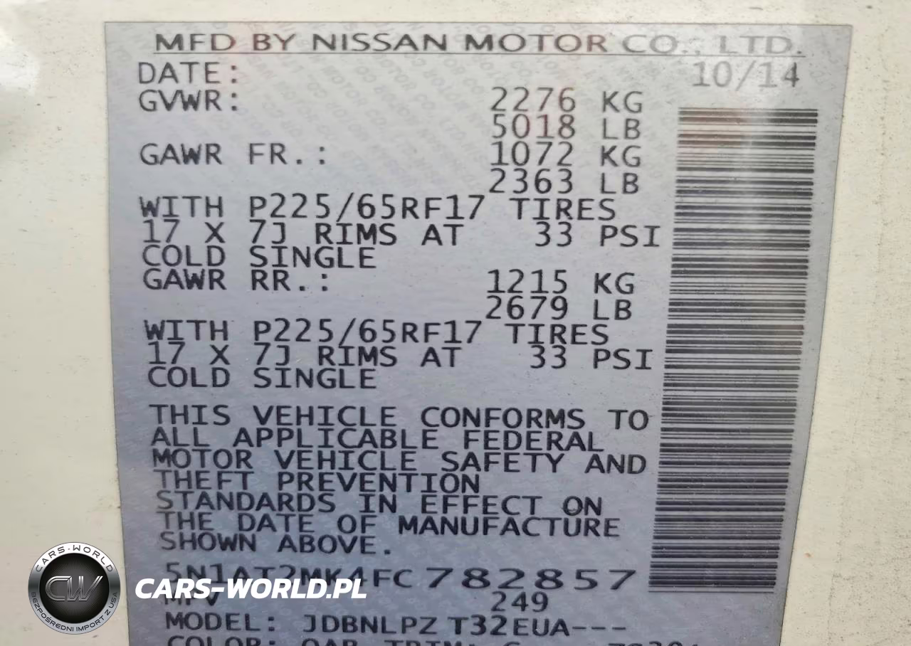 2015 Nissan Rogue S VIN:5N1AT2MK4FC782857 - 13