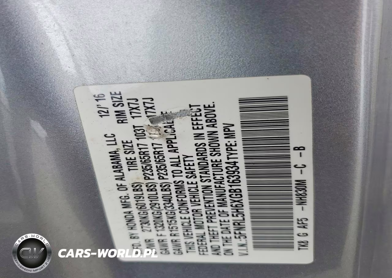 2016 Honda Odyssey Exl VIN:5FNRL5H6XGB163934 - 13