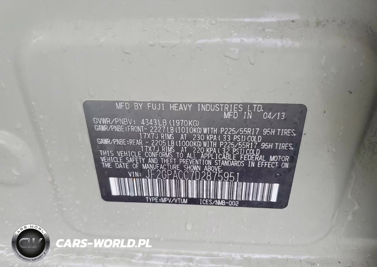 2013 Subaru Xv Crosstrek 2.0 Premium VIN:JF2GPACC7D2875951 - 13