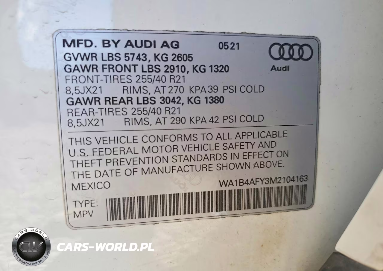2021 Audi Sq5 Premium Plus VIN:WA1B4AFY3M2104163 - 14
