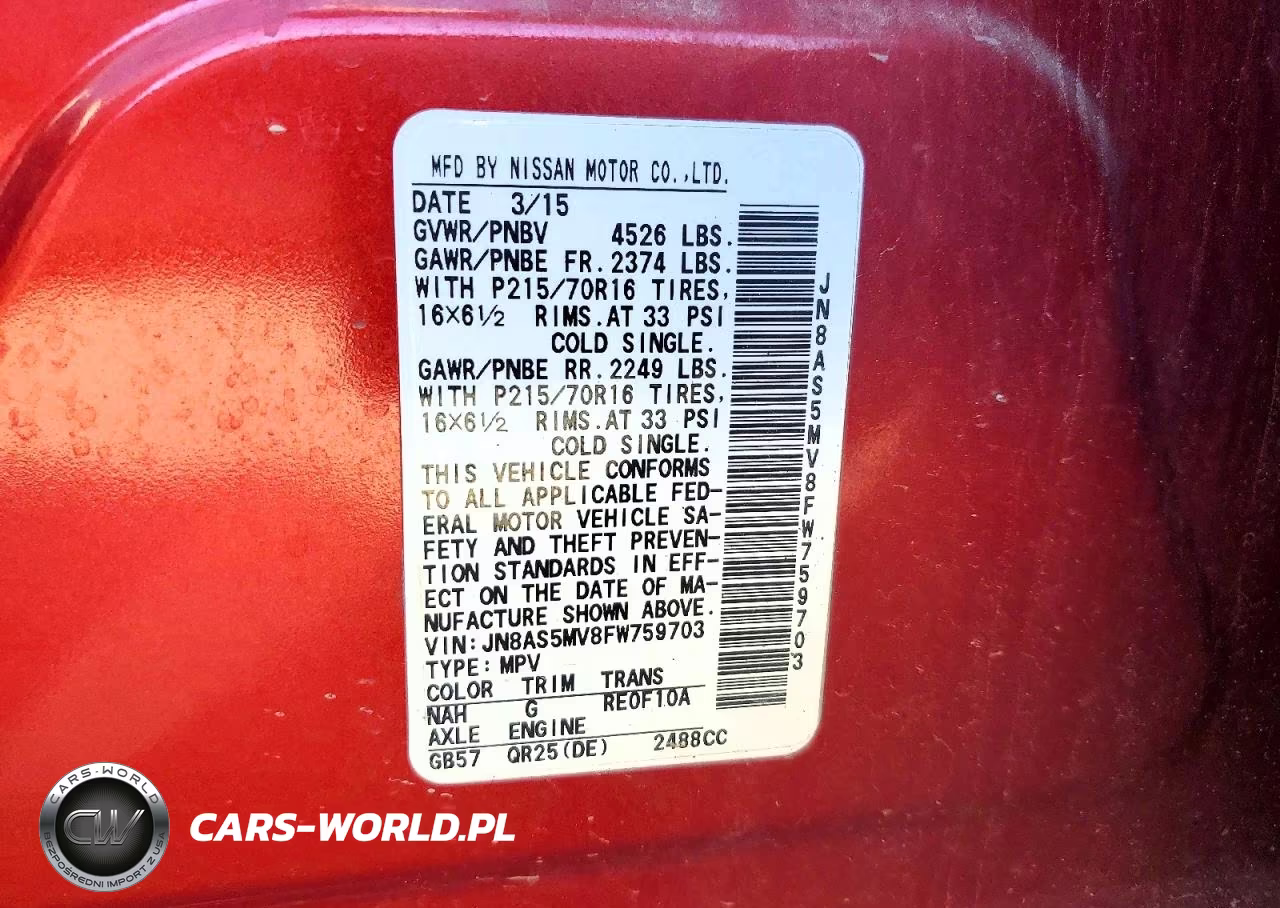 2015 Nissan Rogue Select S VIN:JN8AS5MV8FW759703 - 13