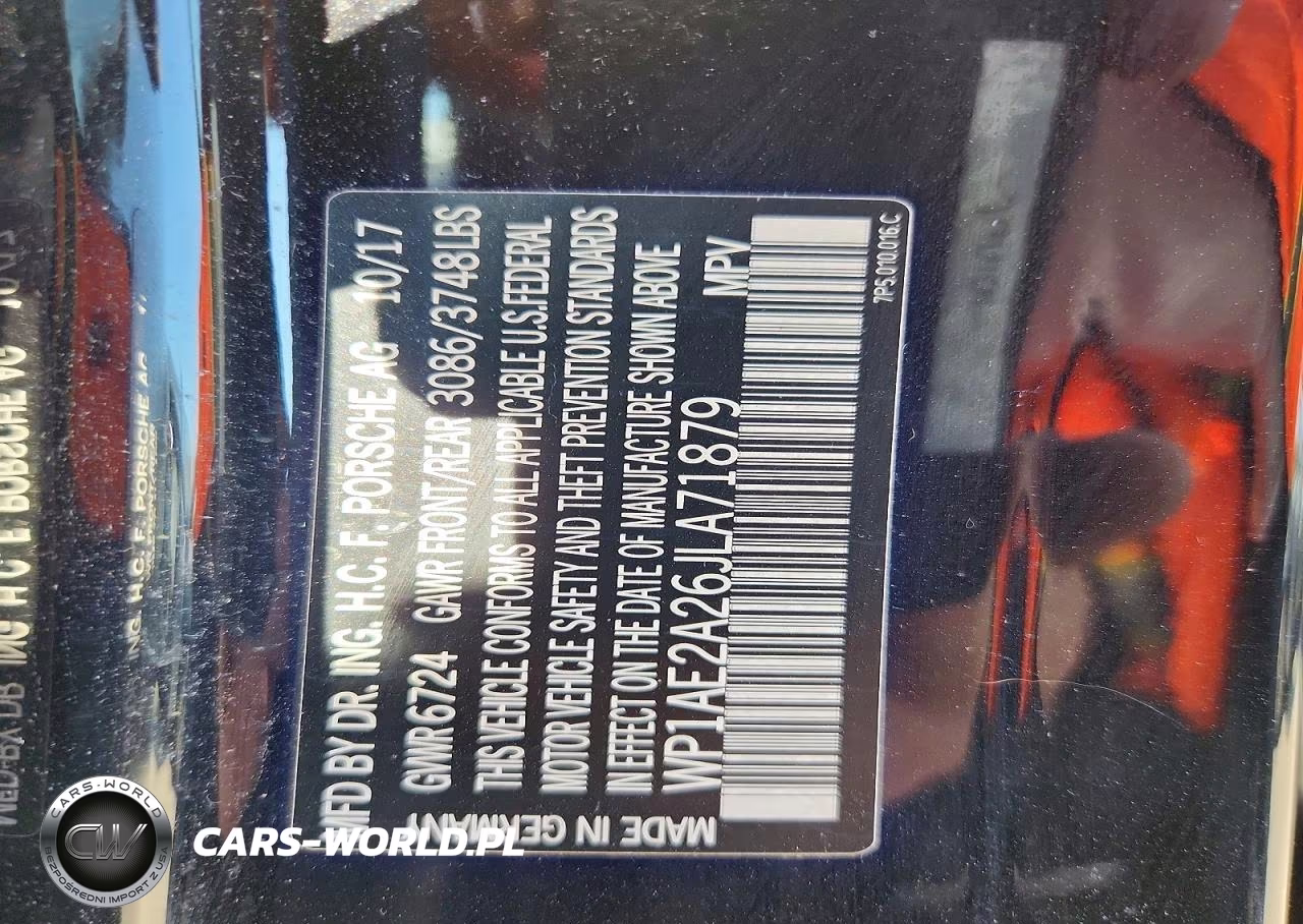 2018 Porsche Cayenne Se Hybrid Platinum VIN:WP1AE2A26JLA71879 - 13