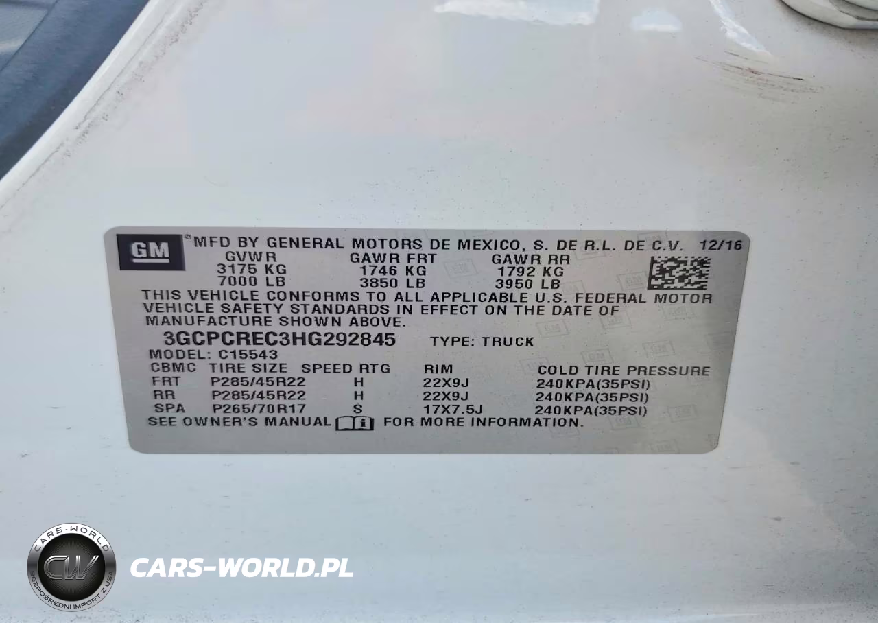 2017 Chevrolet Silverado C1500 Lt VIN:3GCPCREC3HG292845 - 12