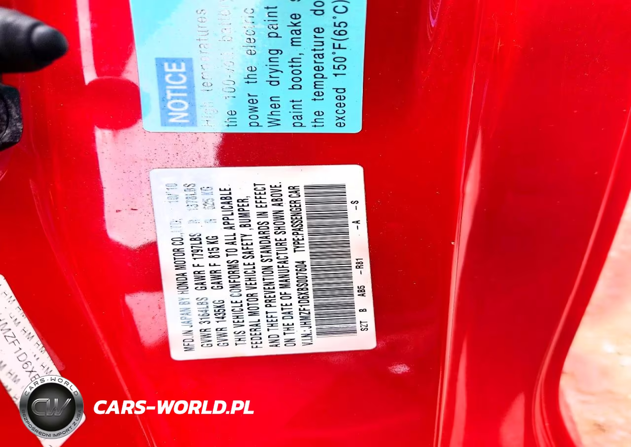 2011 Honda Cr-Z Ex VIN:JHMZF1D6XBS007604 - 13