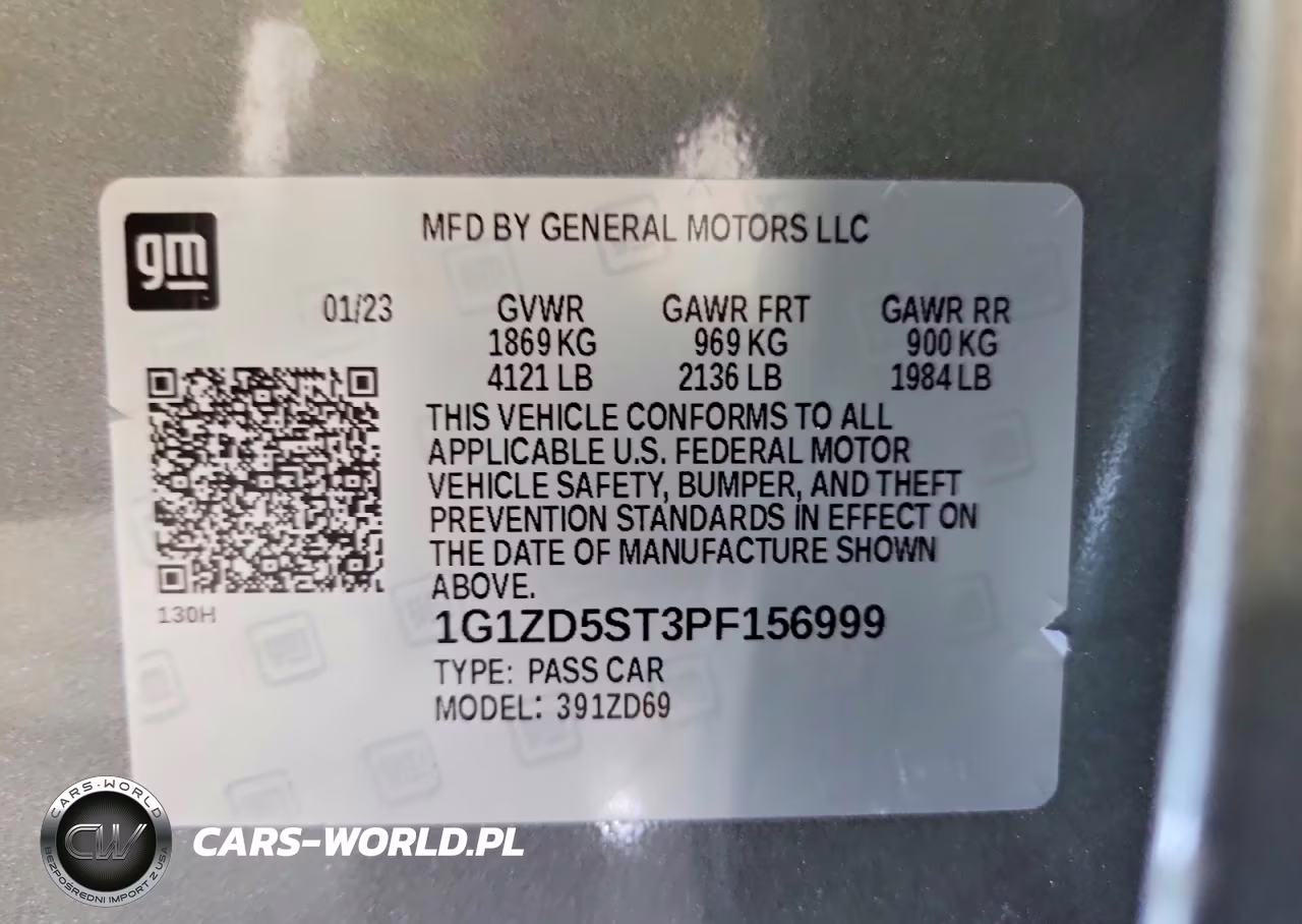 2023 Chevrolet Malibu Lt VIN:1G1ZD5ST3PF156999 - 13
