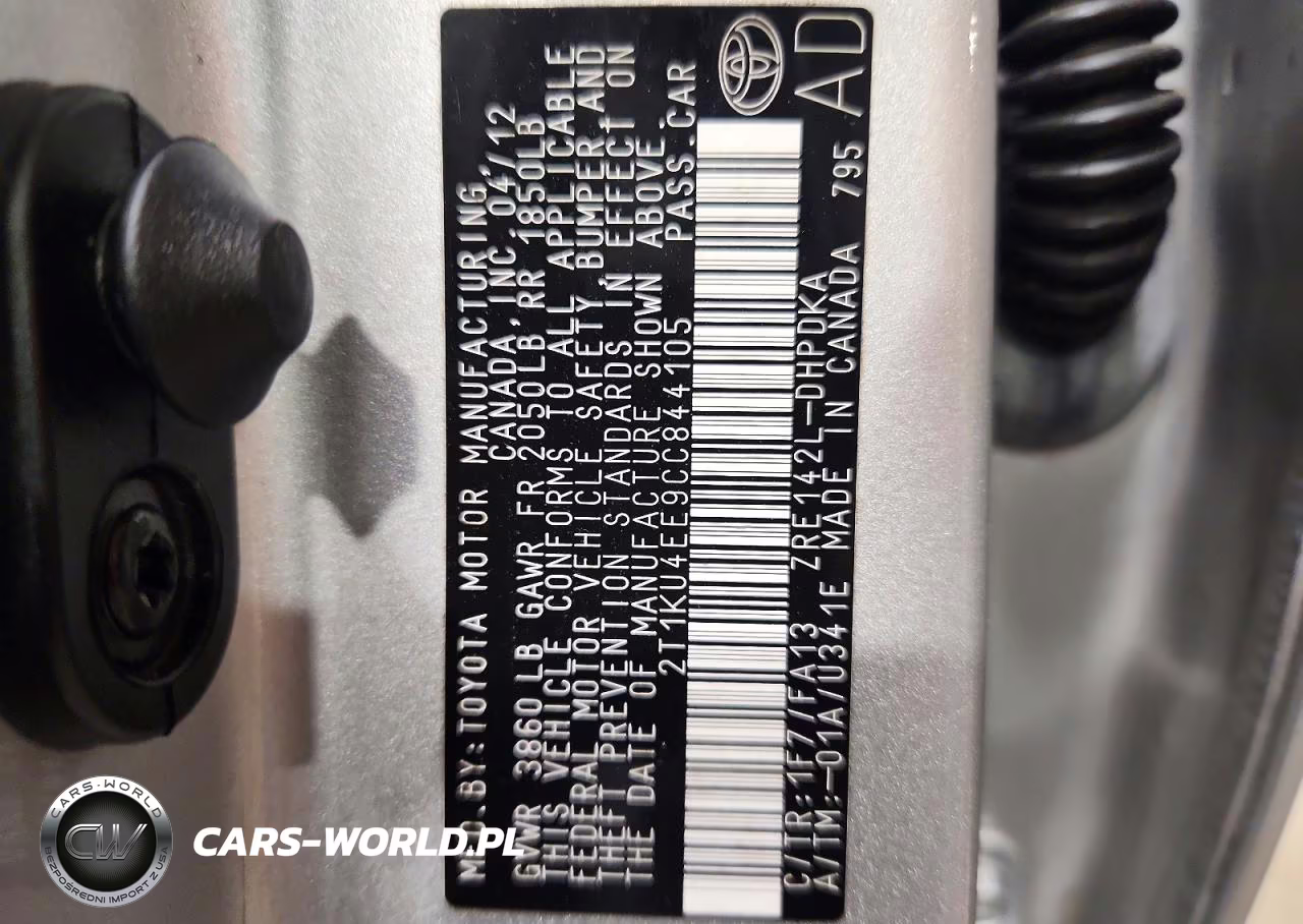 2012 Toyota Matrix L VIN:2T1KU4EE9CC844105 - 12