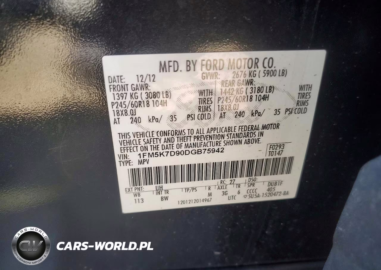 2013 Ford Explorer Xlt VIN:1FM5K7D90DGB75942 - 13