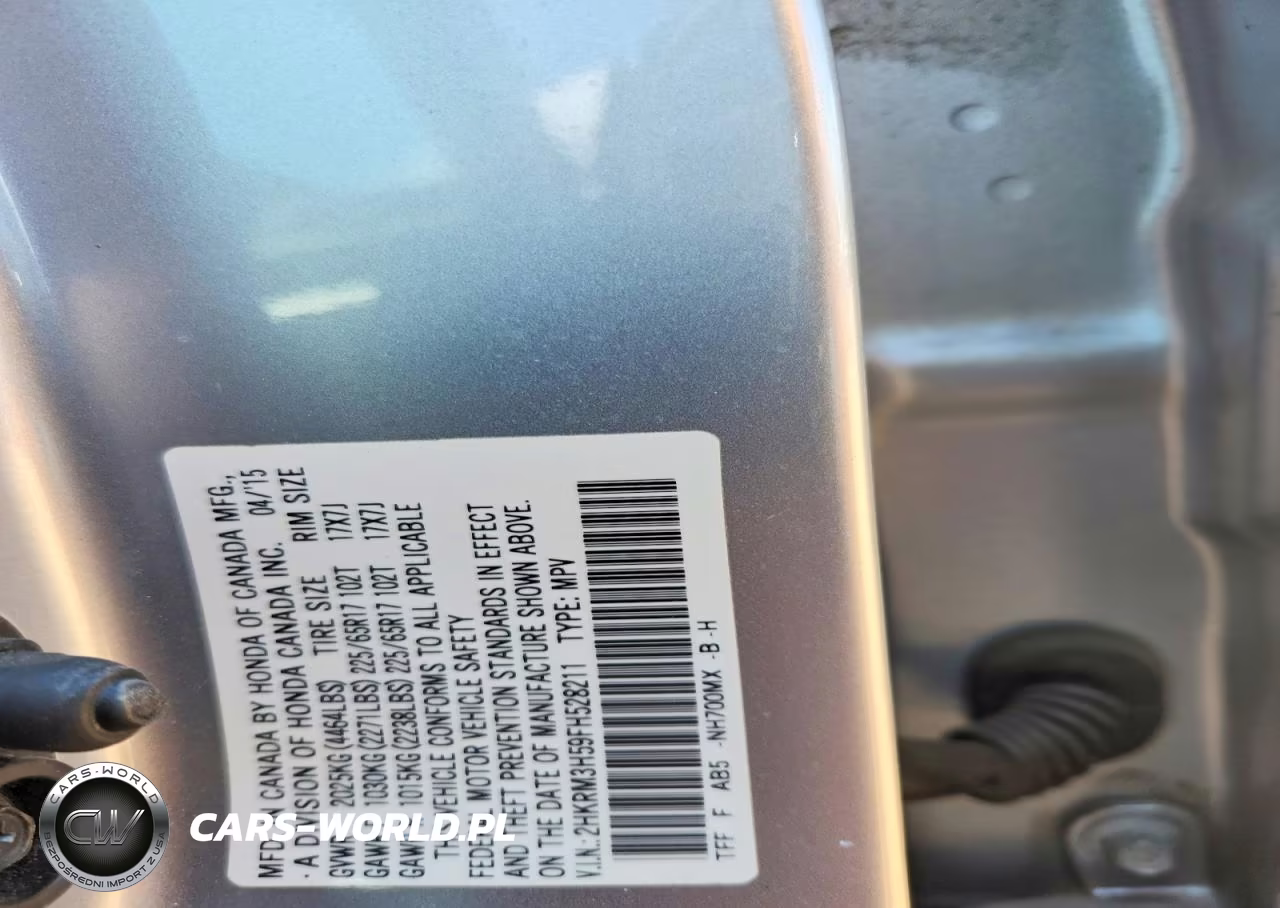 2015 Honda Cr-V Ex VIN:2HKRM3H59FH528211 - 13