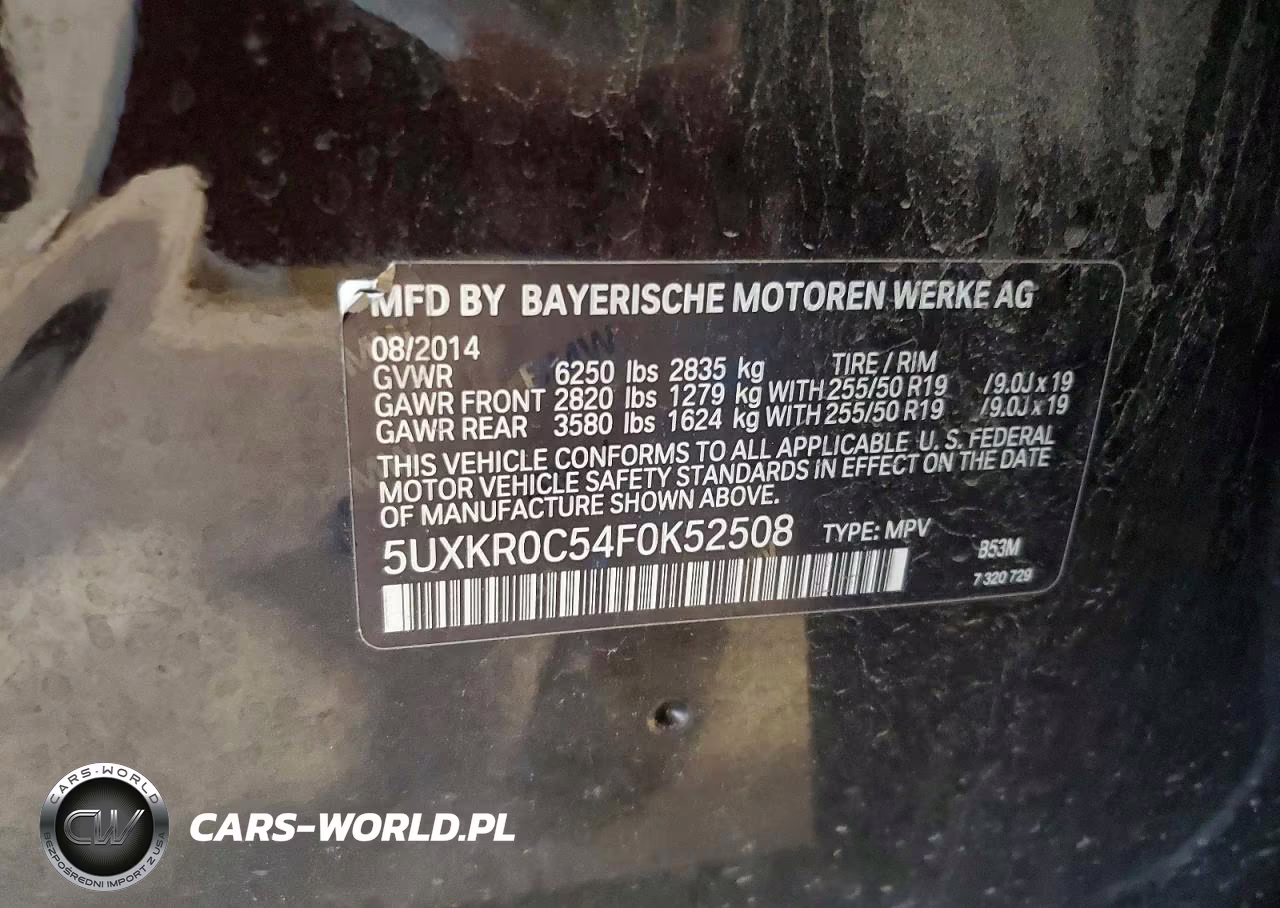 2015 BMW X5 xDrive35I VIN:5UXKR0C54F0K52508 - 13