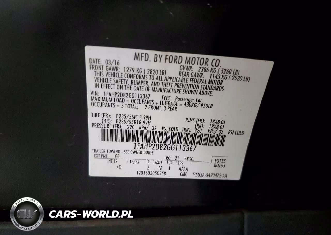 2016 Ford Taurus Se VIN:1FAHP2D82GG113367 - 13