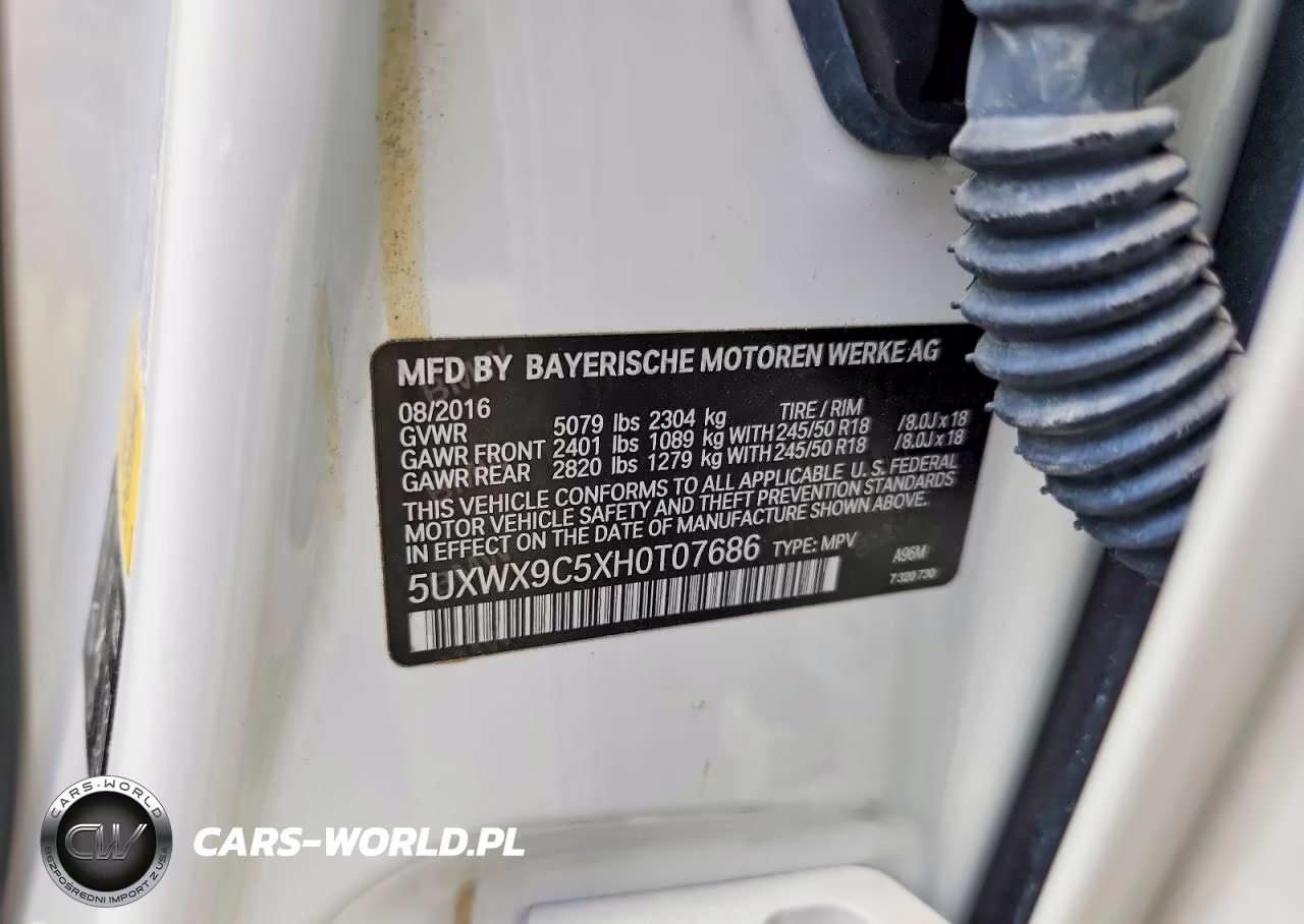 2017 BMW X3 xDrive28I VIN:5UXWX9C5XH0T07686 - 13