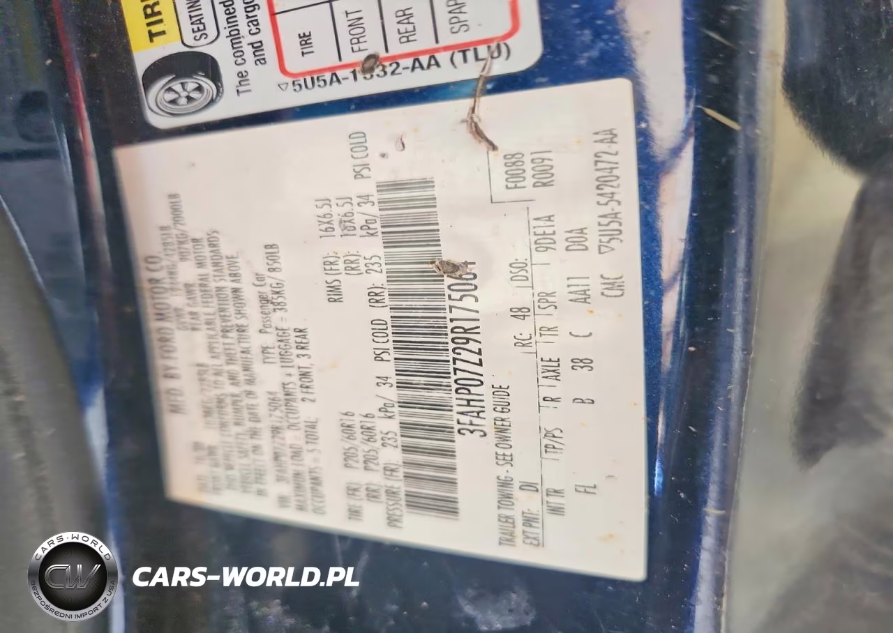 2009 Ford Fusion Se VIN:3FAHP07Z29R175064 - 12