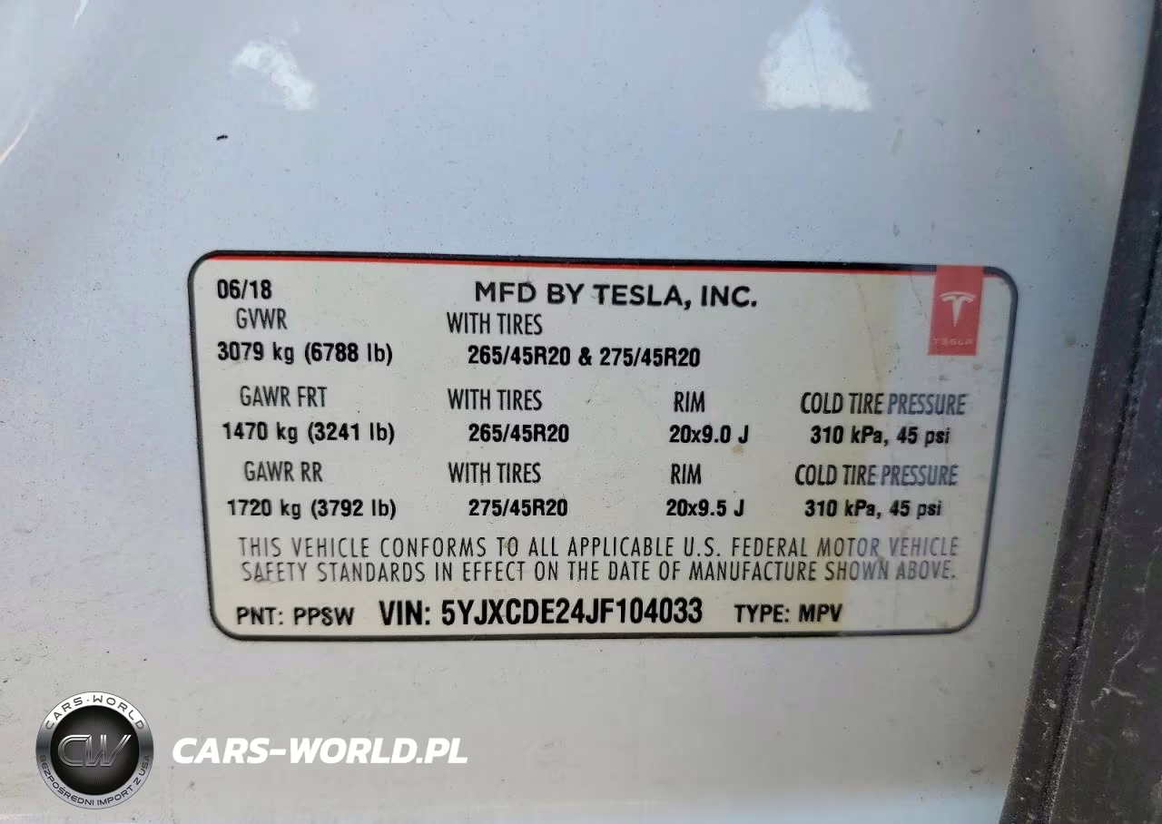 2018 Tesla Model X VIN:5YJXCDE24JF104033 - 13
