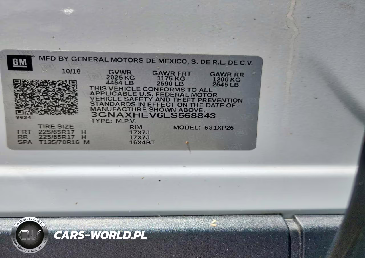 2020 Chevrolet Equinox Ls VIN:3GNAXHEV6LS568843 - 13