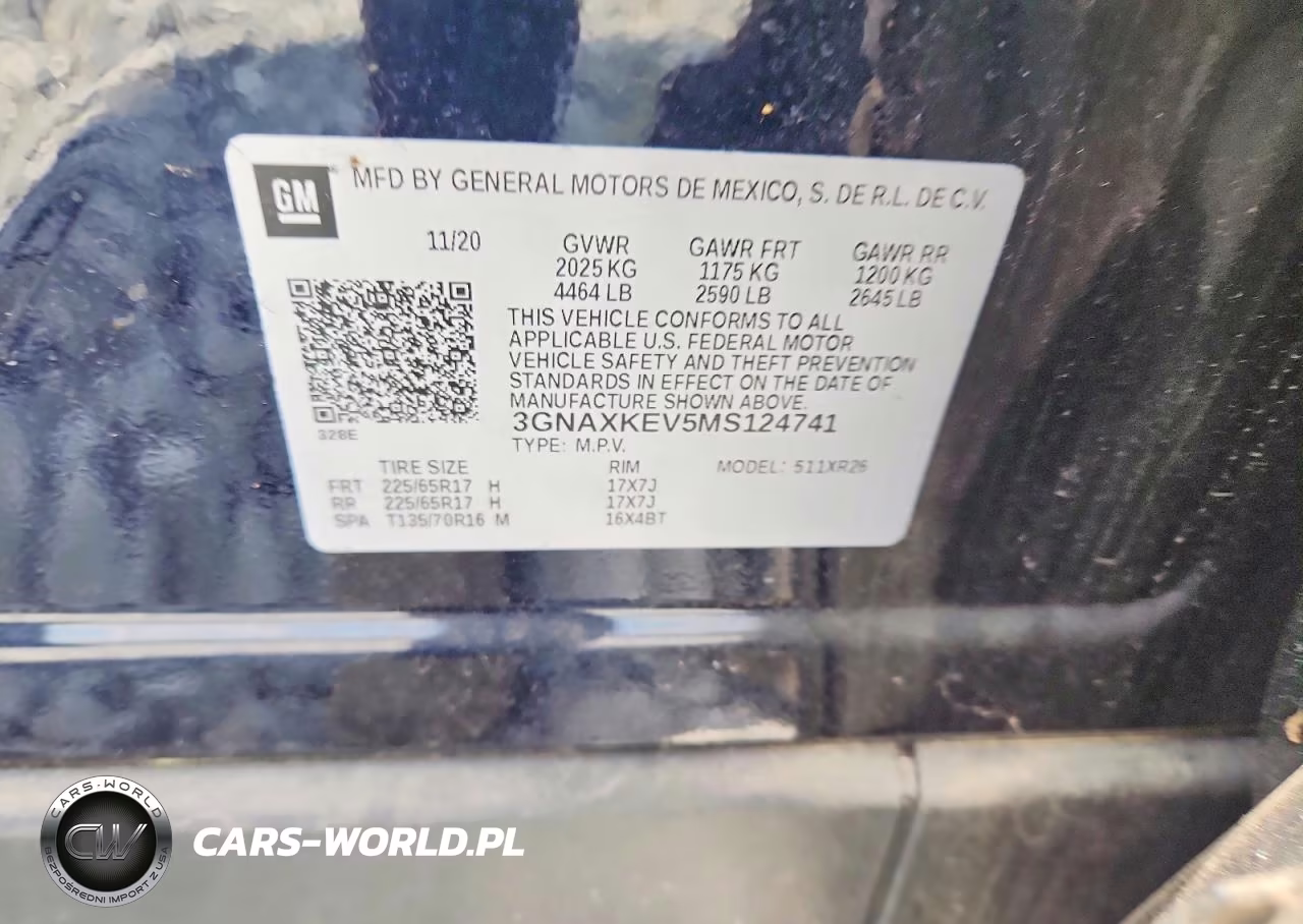 2021 Chevrolet Equinox Lt VIN:3GNAXKEV5MS124741 - 12