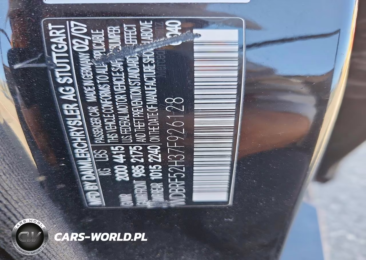 2007 Mercedes-Benz C 230 VIN:WDBRF52H37F926128 - 12