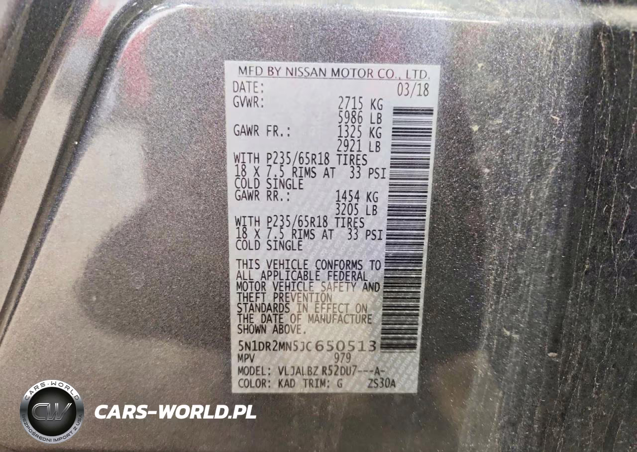 2018 Nissan Path Finde VIN:5N1DR2MN5JC650513 - 14