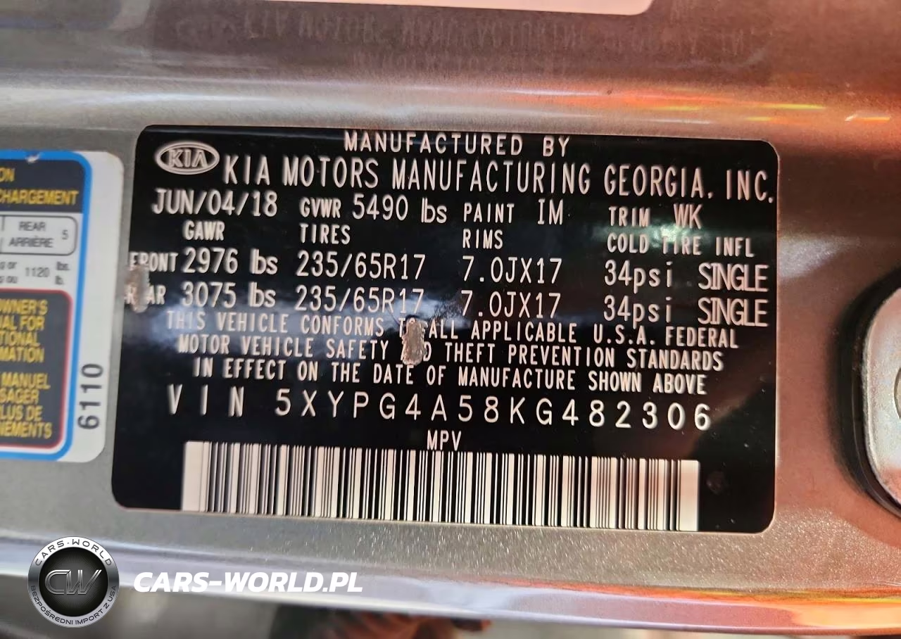 2019 Kia Sorento Lx V6 VIN:5XYPG4A58KG482306 - 13