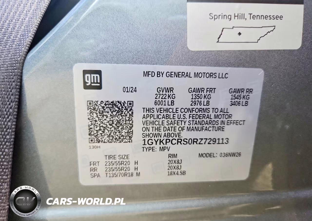 2024 Cadillac Xt6 Premium Luxury VIN:1GYKPCRS0RZ729113 - 13