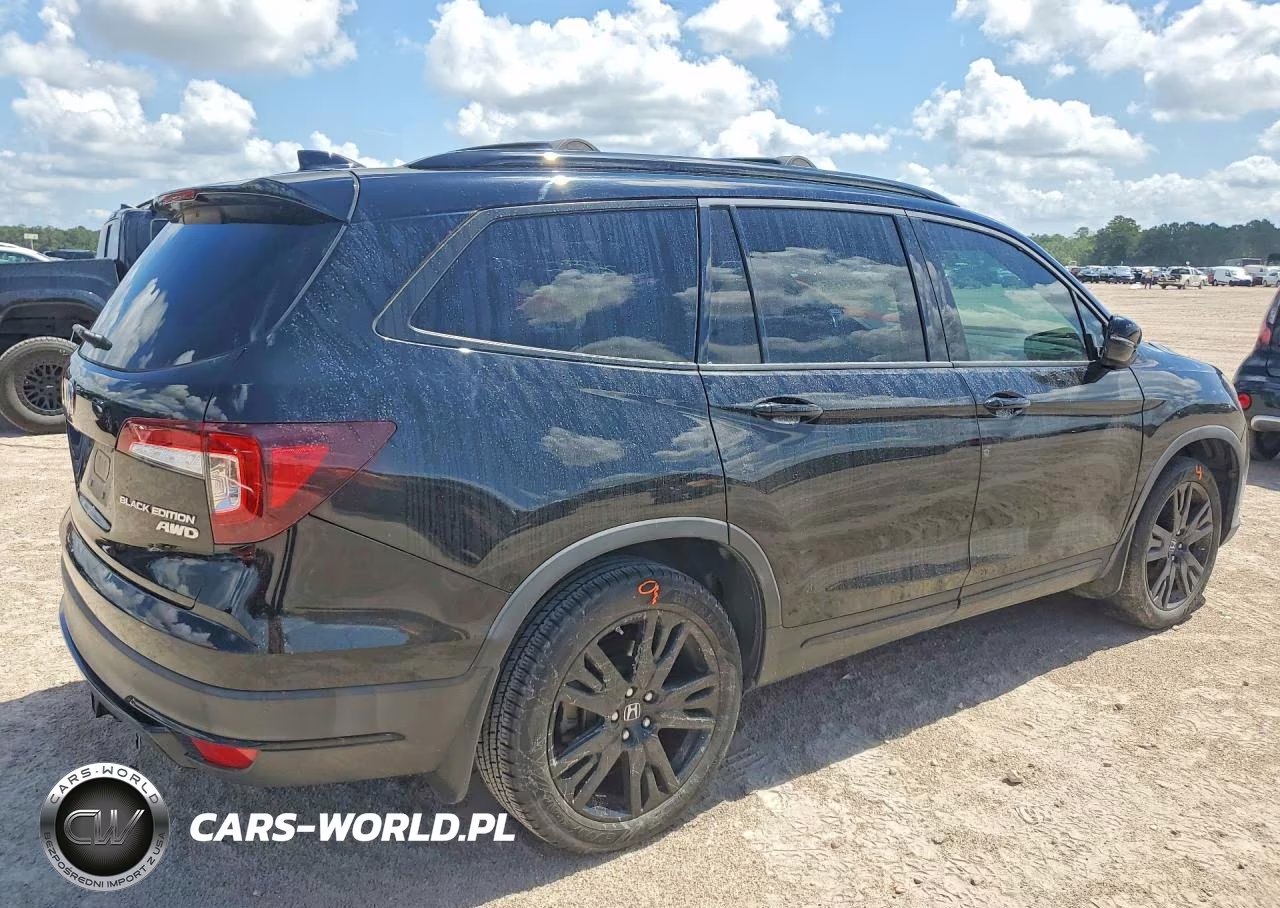 2020 Honda Pilot Black VIN:5FNYF6H71LB018051 - 3
