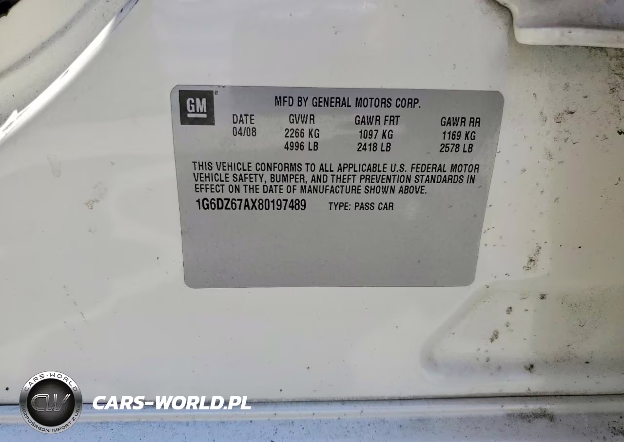 2008 Cadillac Sts VIN:1G6DZ67AX80197489 - 12