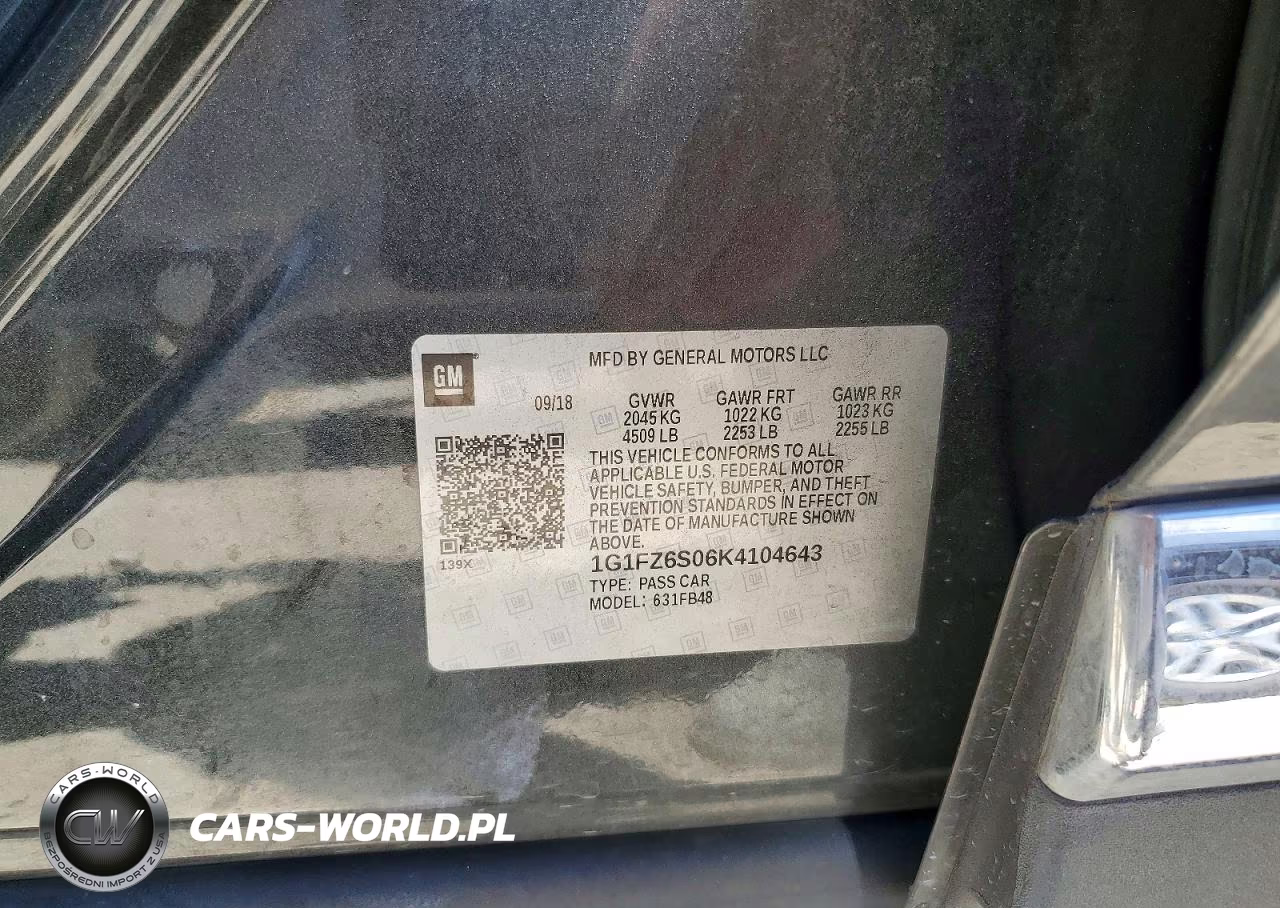 2019 Chevrolet Bolt Ev Premier VIN:1G1FZ6S06K4104643 - 12
