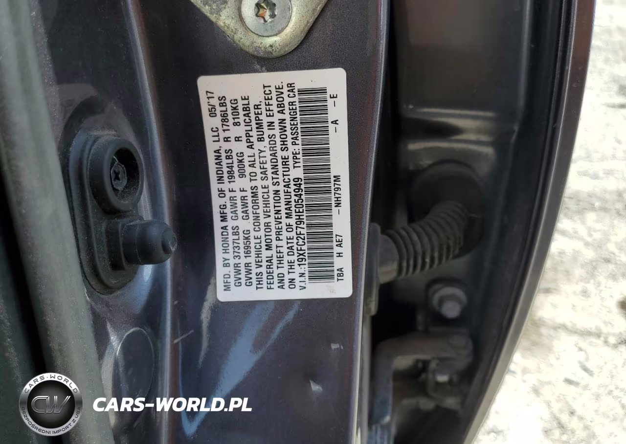 2017 Honda Civic Ex VIN:19XFC2F79HE054949 - 12