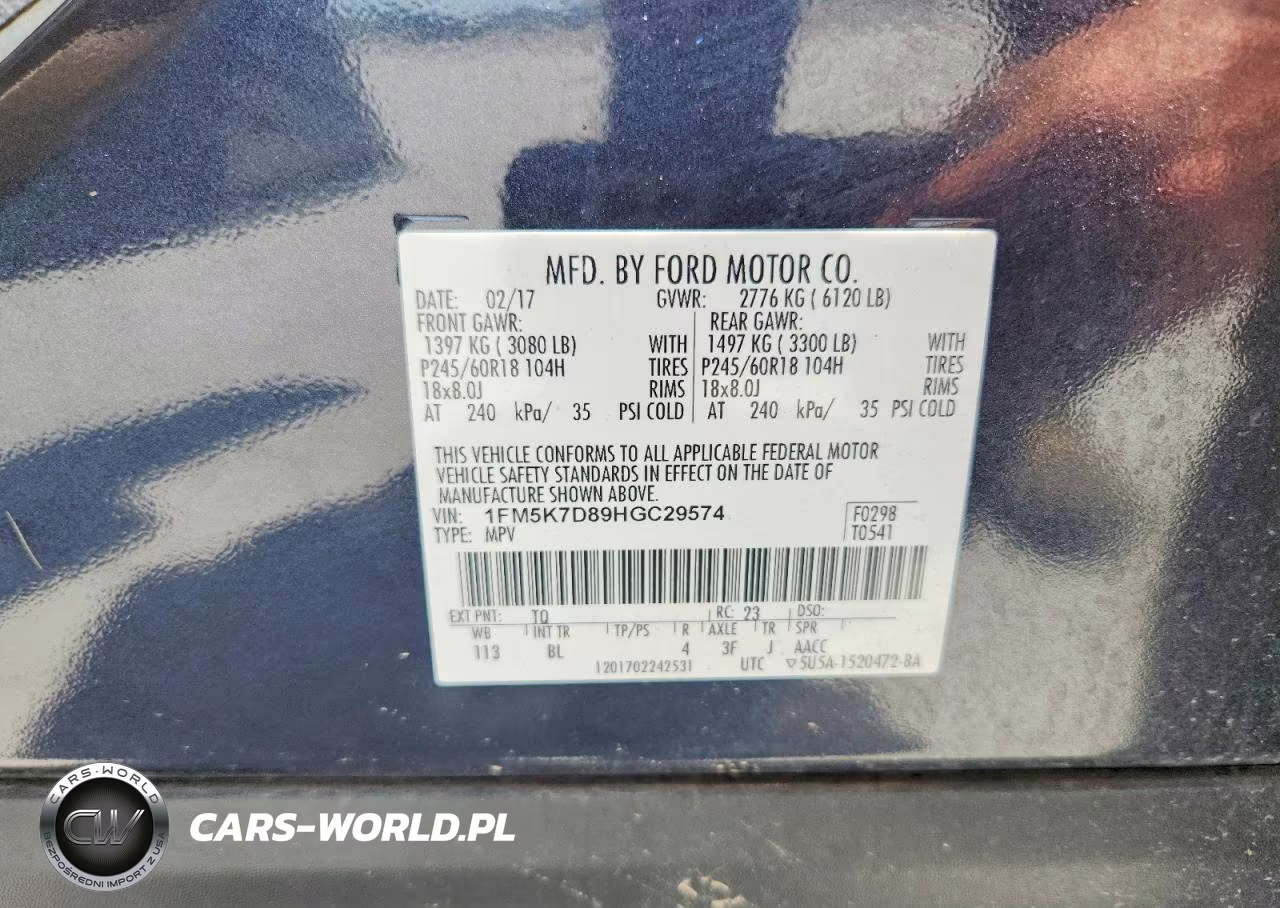 2017 Ford Explorer Xlt VIN:1FM5K7D89HGC29574 - 13