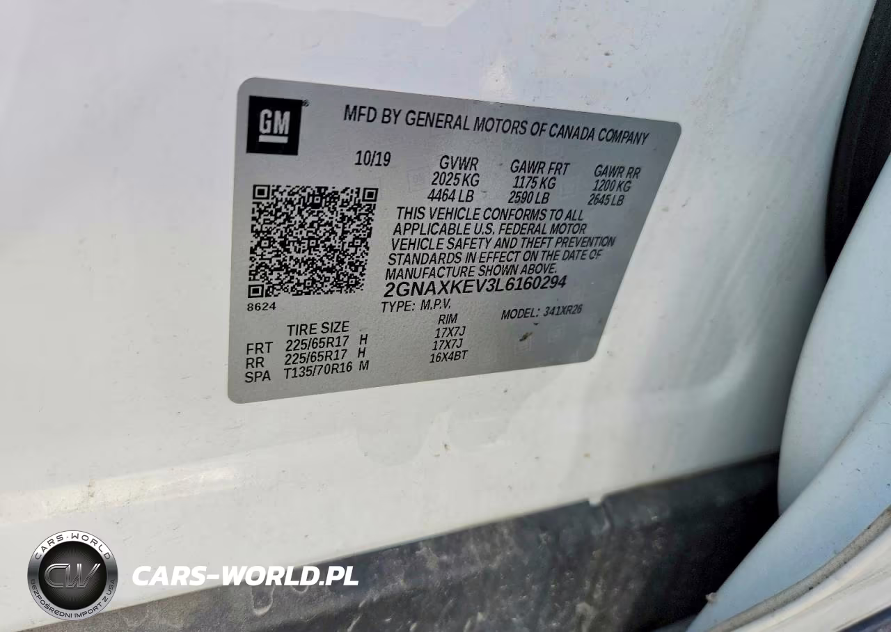 2020 Chevrolet Equinox Lt VIN:2GNAXKEV3L6160294 - 13