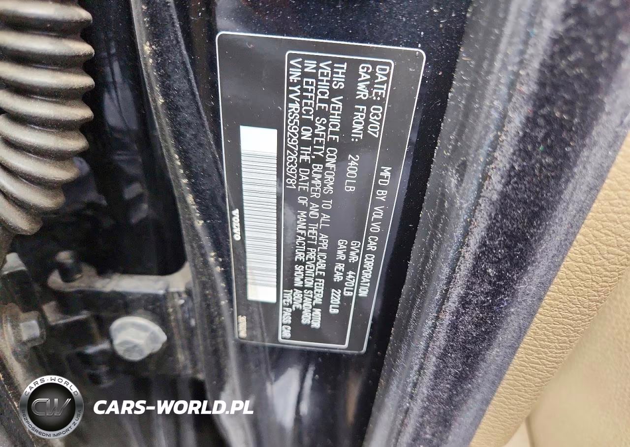 2007 Volvo S60 2.4T VIN:YV1RS592972639781 - 12