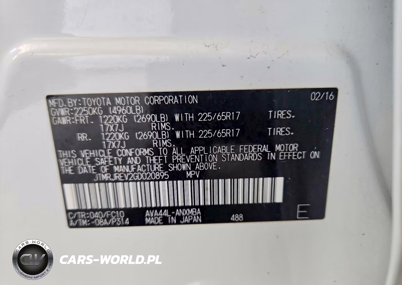 2016 Toyota Rav4 Hv Xle VIN:JTMRJREV2GD020895 - 13