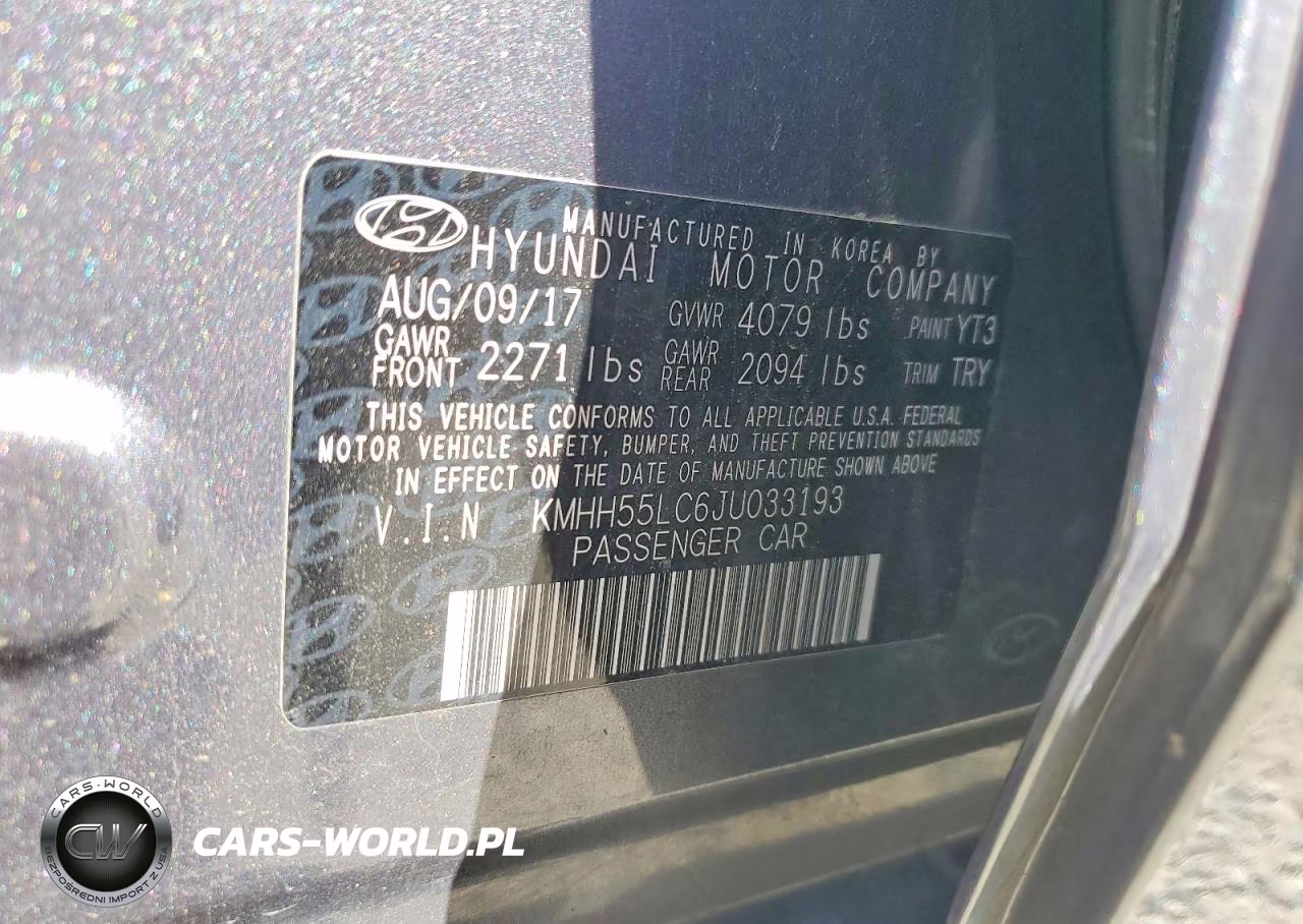 2018 Hyundai Elantra Gt Sport VIN:KMHH55LC6JU033193 - 14