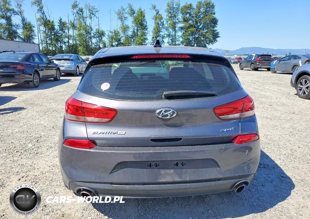 2018 Hyundai Elantra Gt Sport VIN:KMHH55LC6JU033193 - 6