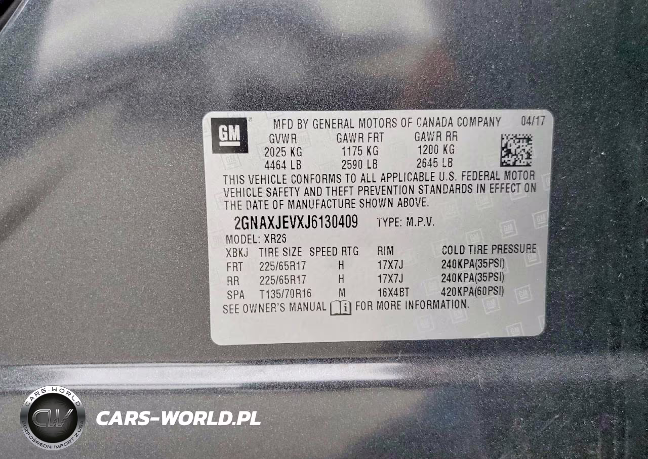 2018 Chevrolet Equinox Lt VIN:2GNAXJEVXJ6130409 - 12
