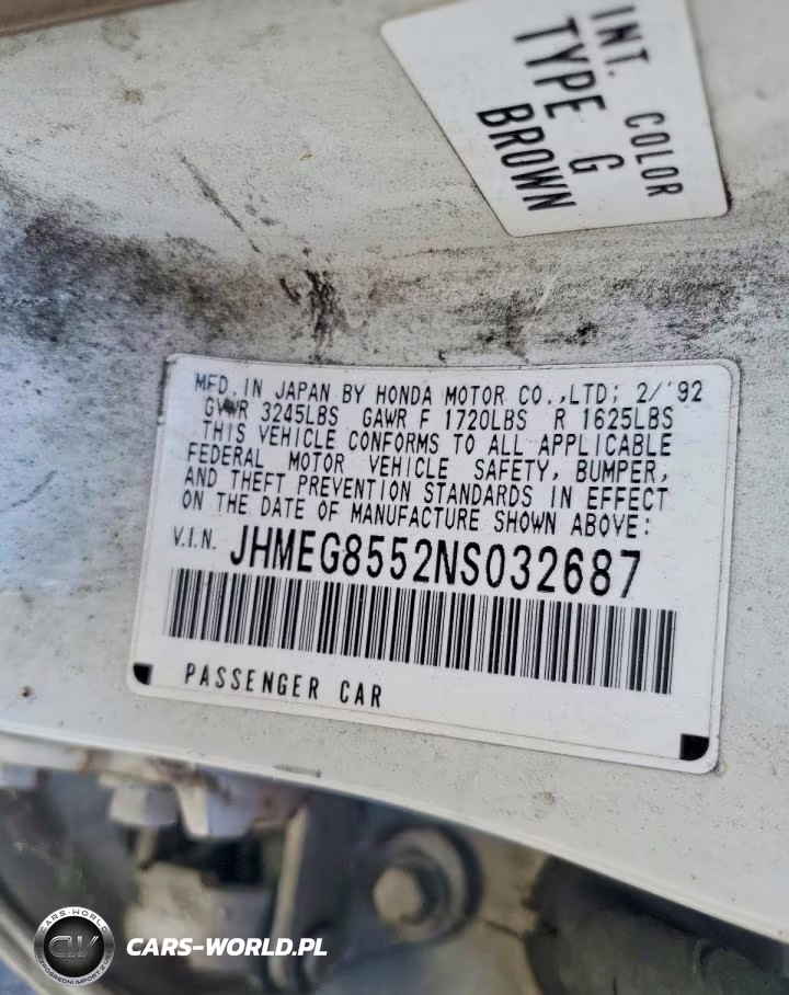 1992 Honda Civic Lx VIN:JHMEG8552NS032687 - 12
